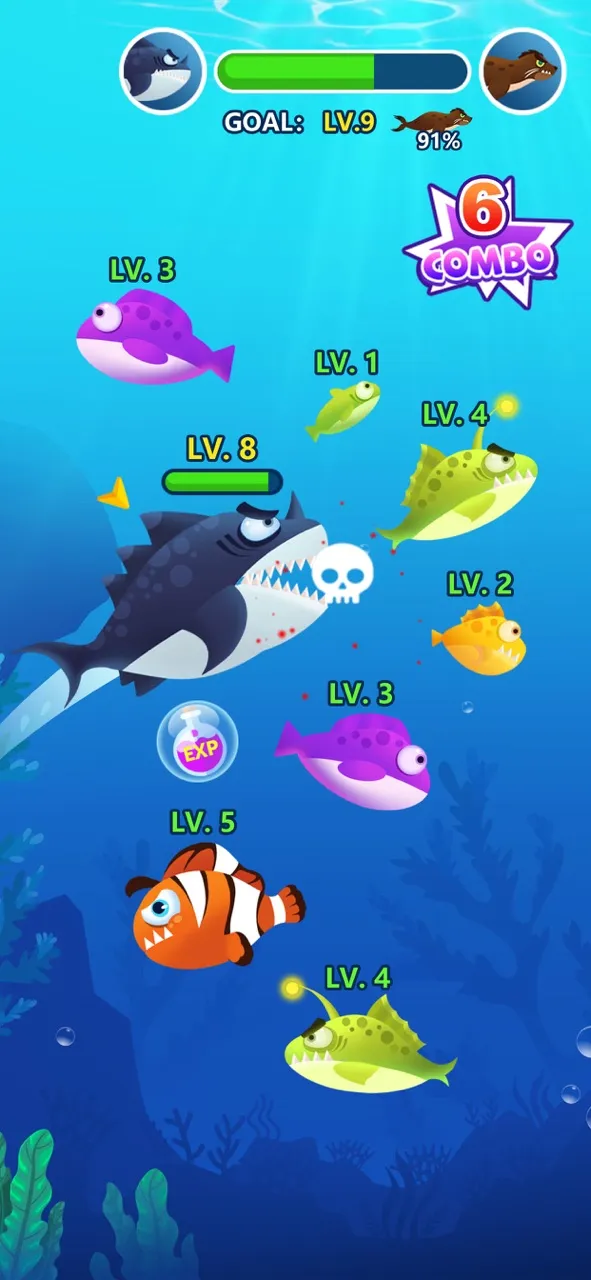 Ocean Fish Evolution | Игры | XWorld