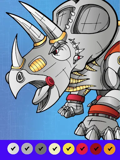 Dino Robot Coloring By Numbers | Games | XWorld Dino Robot Coloring By Numbers | Games | XWorld