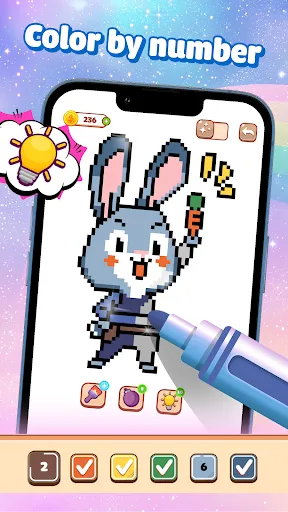 Pixel Number - DIY Coloring | Permainan | XWorld