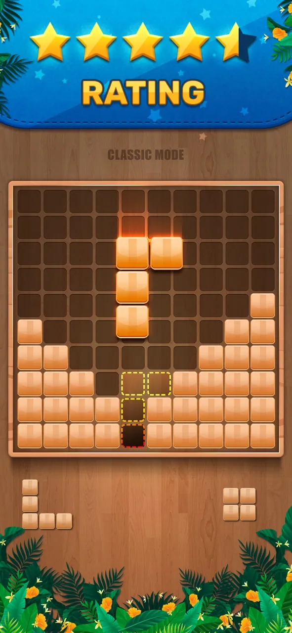 Wooden 100 Block Puzzle Game | Permainan | XWorld