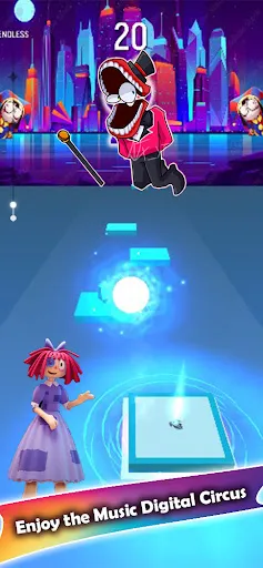 Pomni Digital Circus Tiles Hop | Permainan | XWorld