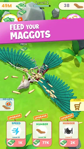 Idle Maggots | เกม | XWorld