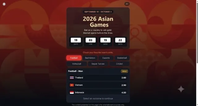 Betting | WW Playable | ASIAN Games | Permainan | XWorld