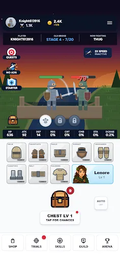 Idle Knight | เกม | XWorld