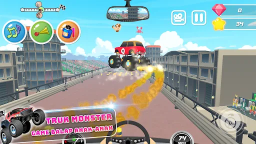 Monster Trucks Kids Race Game | Permainan | XWorld