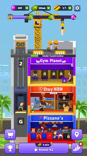 Idle Rent Tower | Games | XWorld