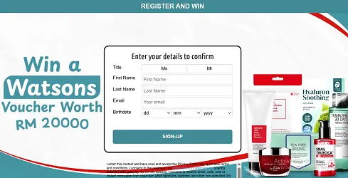 Win a Watsons Voucher worth RM 20,000 | Permainan | XWorld
