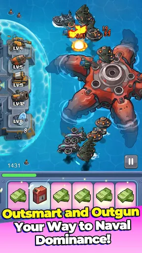 Sea Clash: Idle Naval Battle | Permainan | XWorld