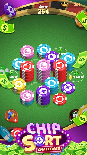 Chip Sort Challenge-Cash Rush | Permainan | XWorld