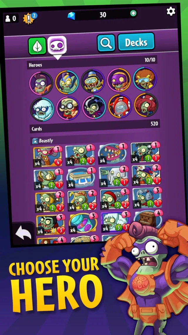 Plants vs. Zombies™ Heroes | Permainan | XWorld