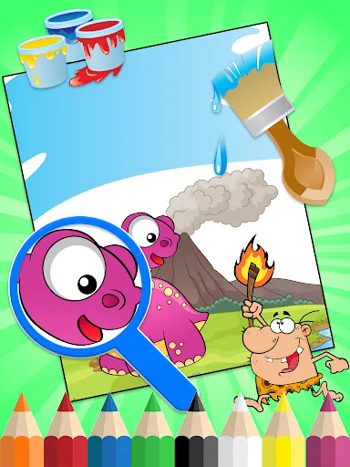 dinosaurus mewarnai- anak-anak | Permainan | XWorld
