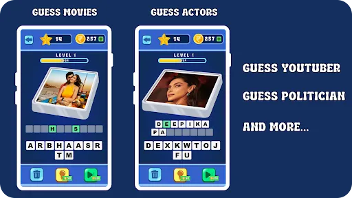 Guess Bollywood Movies, Actors | Permainan | XWorld