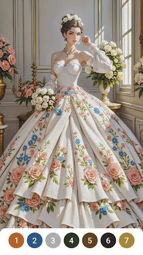 Gown Dress Paint by Numbers | Permainan | XWorld
