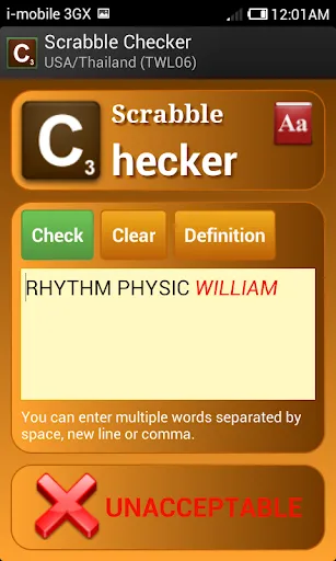 Word Checker (for SCRABBLE) | Games | XWorld