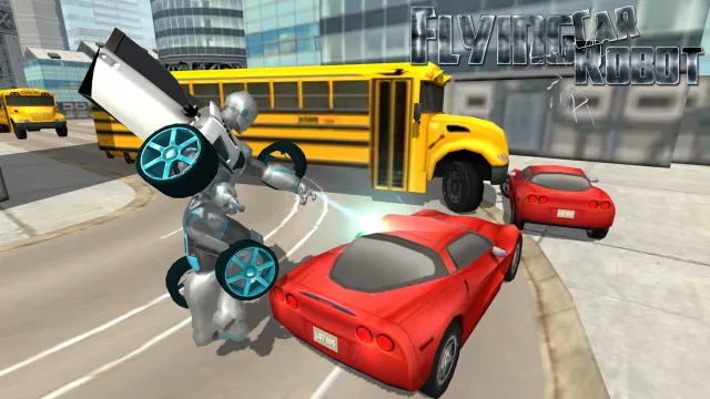 Flying Car Robot Flight Drive Simulator Game 2017 | Игры | XWorld