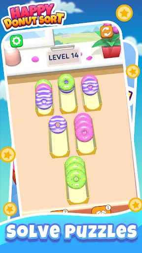 Happy Donut Sort | Permainan | XWorld