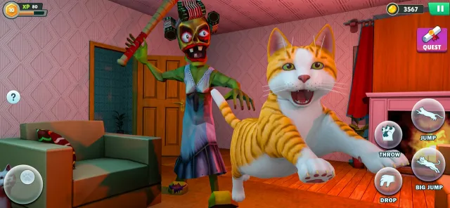 Prankster Cat vs Horror Gran | Игры | XWorld