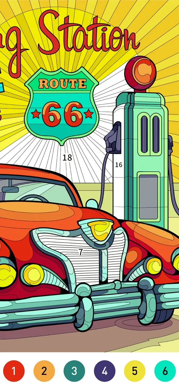 Nostalgia Color by number game | Игры | XWorld