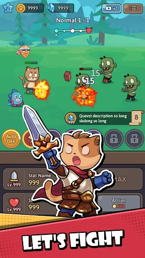 Cat Hero: Idle RPG War | Permainan | XWorld