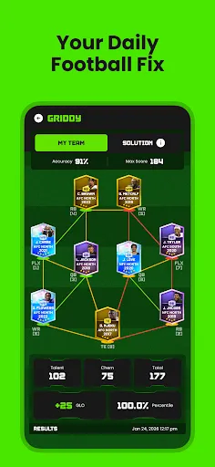 Griddy: Football Puzzles | Permainan | XWorld