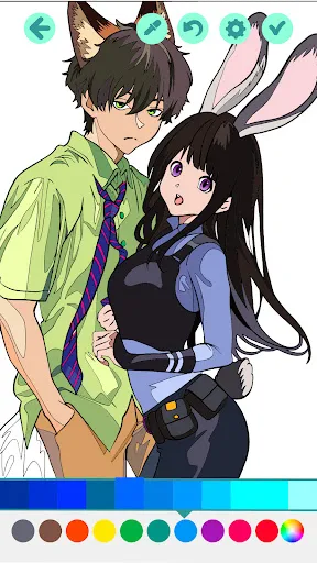 Romantic Anime Coloring Book | เกม | XWorld