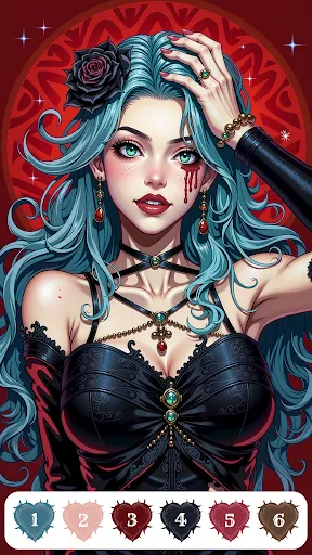 Goth Color - Paint by Numbers | Игры | XWorld
