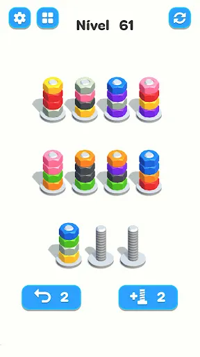 Nuts & Bolts, Color Screw Sort | Jogos | XWorld