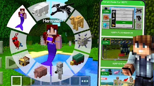 Morph Mod for Minecraft PE | เกม | XWorld