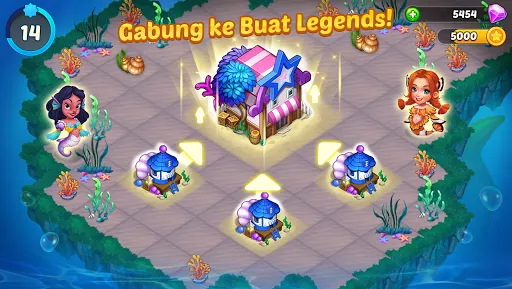 Merge Mermaids-magic puzzles | Permainan | XWorld