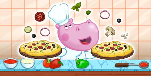 Pizzero. Cocina para niños | juego | XWorld