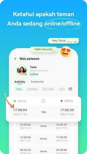 WeLastseen: Chat App Tracker | Permainan | XWorld WeLastseen: Chat App Tracker | Permainan | XWorld