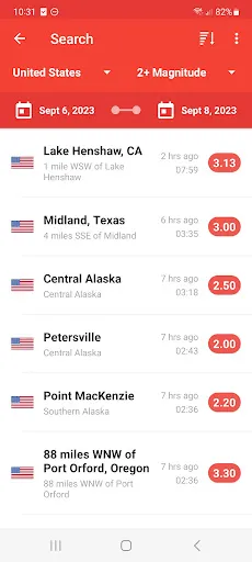 My Earthquake Alerts - Map | Games | XWorld