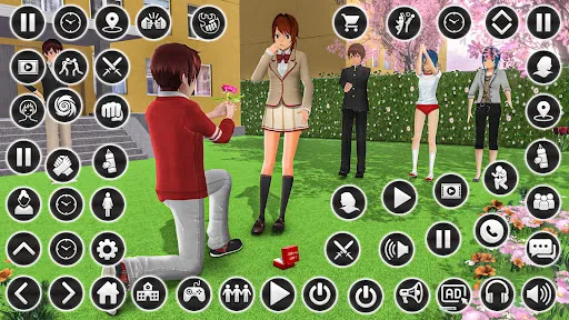 Sim kencan SMA Anime | Permainan | XWorld