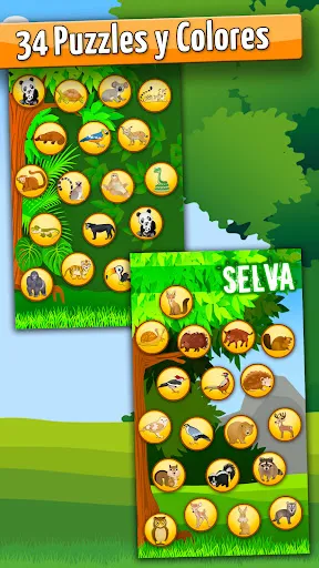 Selva Juegos Puzzles y Colores | juego | XWorld