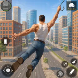 XWorld | Flying Rope City Gangster Game
