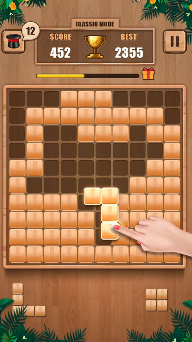 Wooden 100 Block Puzzle Game | เกม | XWorld