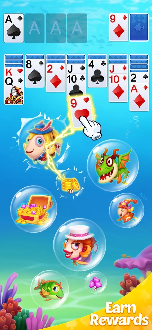 Solitaire Klondike Fish | 游戏 | XWorld