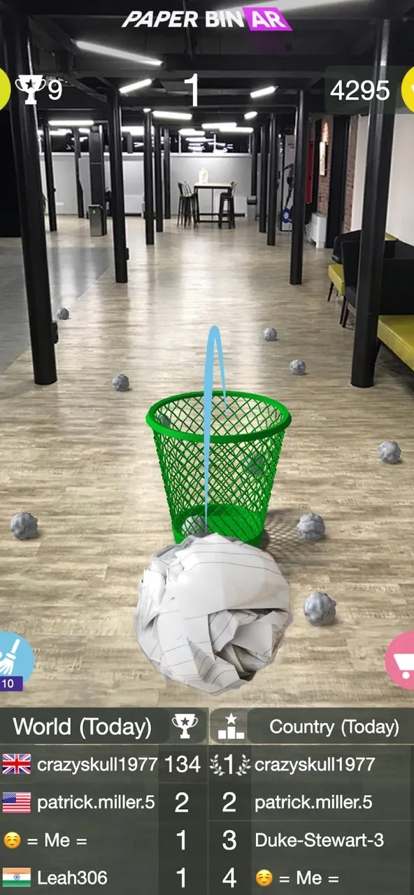 Paper Bin AR: office games | 游戏 | XWorld