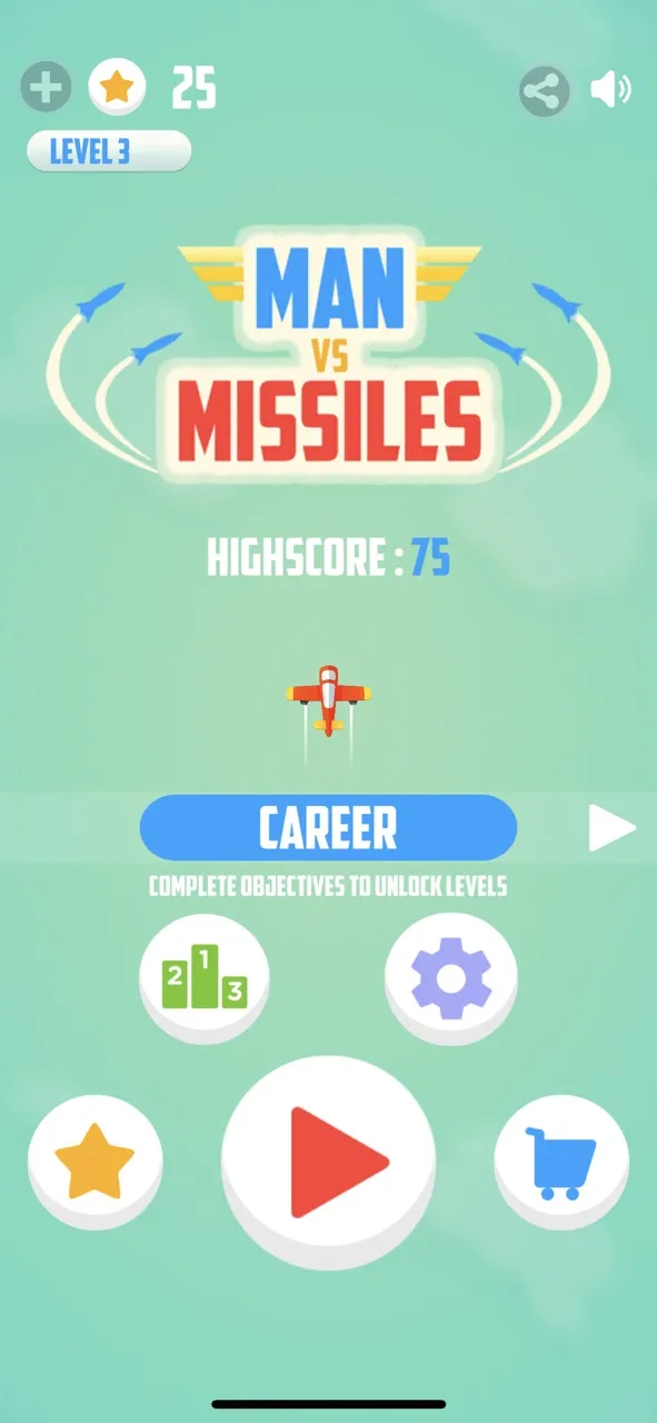 Man Vs. Missiles | Permainan | XWorld