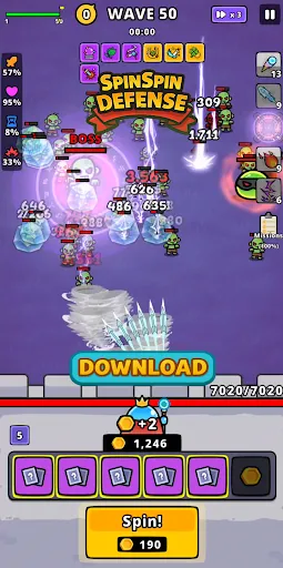 Spin Spin Defense | Games | XWorld