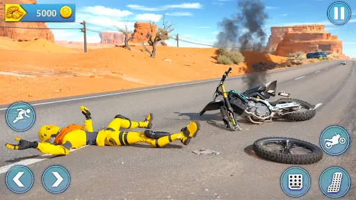 Motorcycle Crash Ragdoll Fall | Игры | XWorld