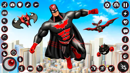 Bat Hero Dark Crime City Game | juego | XWorld