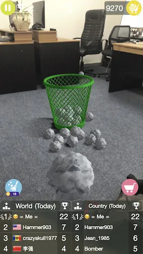 Paper Bin AR: office games | Games | XWorld