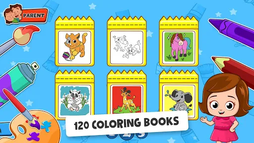 Baby Coloring game - Baby Town | Games | XWorld