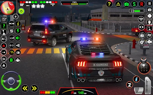 policía auto conduciendo juego | juego | XWorld