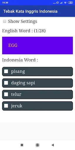 Tebak Kata Inggris Indonesia | Permainan | XWorld