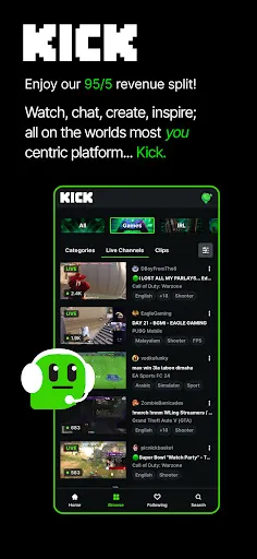 Kick: Live Streaming | Jogos | XWorld