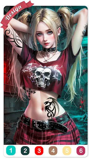 Tattoo Coloring games | Games | XWorld