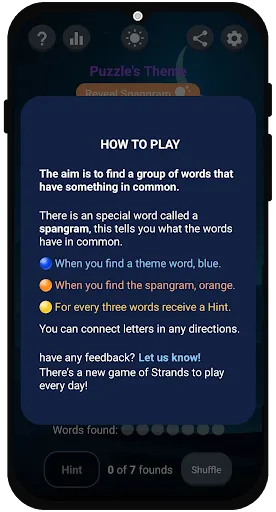 Strands en español | juego | XWorld