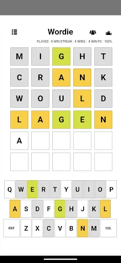 Wordie | เกม | XWorld